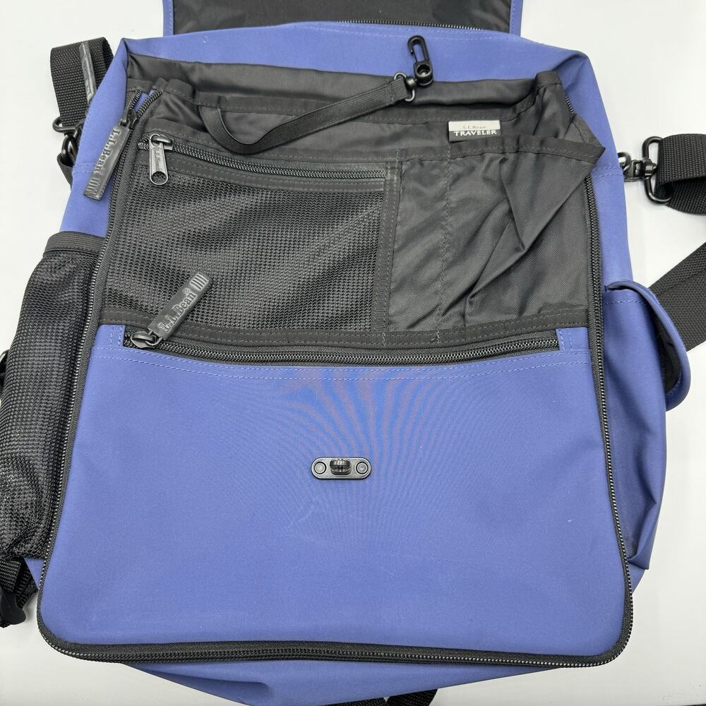 LL Bean Blue Traveler Backpack - Picture 3 of 13